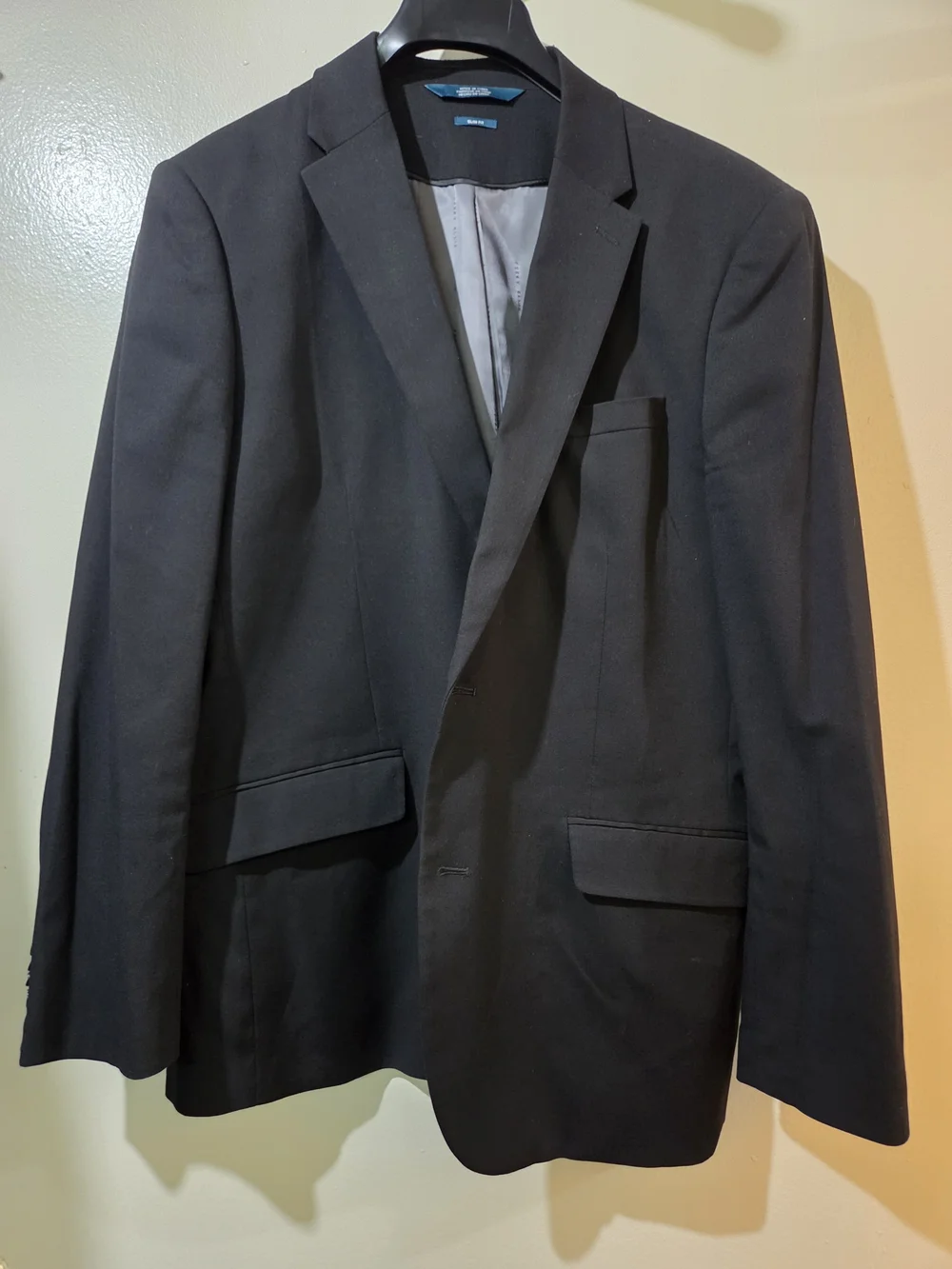 Perry Ellis black slim fit suit jacket size 44S